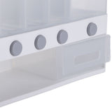 22lb Wall Mounted Dry Food Dispenser Airtight Grain Dispenser Box Rice Grain Storage Container with Measuring Cup for Home Kitchen