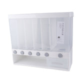 22lb Wall Mounted Dry Food Dispenser Airtight Grain Dispenser Box Rice Grain Storage Container with Measuring Cup for Home Kitchen