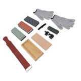 Knives Sharpening Stone Set 400 1000 3000 8000 Grit Fixed Angle Design Whetstone Sharpener Set for Outdoor Home Use