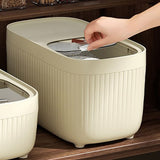 Rice Storage Container Versatile Airtight Rice Bucket Cereal Flour Grain Organizer with Scale for Kitchen