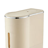 Rice Storage Box Large Capacity Perfect Sealing Moisture Resistant Press Type Kitchen Rice Dispenser Container