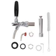 Stout Beer and Coffee Faucet Stainless Steel Turbo Draft Faucet Reduce Beer Foam Adjustable for Stout Beer Coffee Beverage