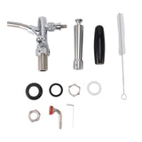 Stout Beer and Coffee Faucet Stainless Steel Turbo Draft Faucet Reduce Beer Foam Adjustable for Stout Beer Coffee Beverage