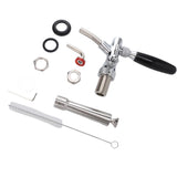 Stout Beer and Coffee Faucet Stainless Steel Turbo Draft Faucet Reduce Beer Foam Adjustable for Stout Beer Coffee Beverage