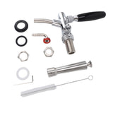 Stout Beer and Coffee Faucet Stainless Steel Turbo Draft Faucet Reduce Beer Foam Adjustable for Stout Beer Coffee Beverage