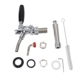 Stout Beer and Coffee Faucet Stainless Steel Turbo Draft Faucet Reduce Beer Foam Adjustable for Stout Beer Coffee Beverage