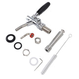Stout Beer and Coffee Faucet Stainless Steel Turbo Draft Faucet Reduce Beer Foam Adjustable for Stout Beer Coffee Beverage