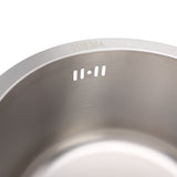 Kitchen Sink 304 Stainless Steel Brushed Single Bowl Rust Proof Round Sink for Home Bar 36cm In Australia - Darrahopens