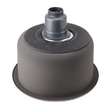 Kitchen Sink 304 Stainless Steel Brushed Single Bowl Rust Proof Round Sink for Home Bar 36cm
