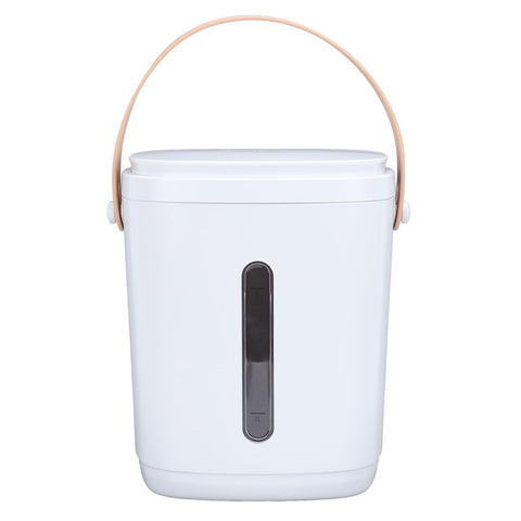 8L Vacuum Rice Storage Container Large Capacity USB Rechargeable Portable Handle Sealed Rice Storage Bin with Measuring Cup for Home Kitchen White In Australia - Darrahopens