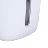 8L Vacuum Rice Storage Container Large Capacity USB Rechargeable Portable Handle Sealed Rice Storage Bin with Measuring Cup for Home Kitchen White