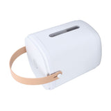 8L Vacuum Rice Storage Container Large Capacity USB Rechargeable Portable Handle Sealed Rice Storage Bin with Measuring Cup for Home Kitchen White