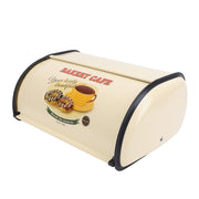 Bread Box Exquisite Elegant Drum Type Metal Bread Storage Bin for Bread Cake Doughnut Biscuit Food Tableware Champagne Color Type 3