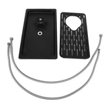 Pitcher Rinser Drain Drip Tray Stainless Steel Bar Glass Rinser for Sink Cup Washer for Home Kitchen Hotel Cafe Restaurant High Pressure Washing