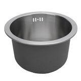 Kitchen Sink Undermount 304 Stainless Steel Single Bowl Mini Round Sink with Strainer 28cm Outer Diameter Brushed In Australia - Darrahopens
