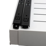 Pull Out Cabinet Organizer Carbon Steel Stretchable Noiseless 3 Sideline Rails Slide Out Storage Drawer for Kitchen