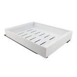Pull Out Cabinet Organizer Carbon Steel Stretchable Noiseless 3 Sideline Rails Slide Out Storage Drawer for Kitchen