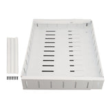 Pull Out Cabinet Organizer Expandable Adhesive Cabinet Slide Out Drawer for Pantry Closet White