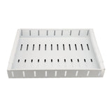 Pull Out Cabinet Organizer Expandable Adhesive Cabinet Slide Out Drawer for Pantry Closet White