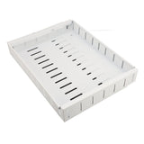 Pull Out Cabinet Organizer Expandable Adhesive Cabinet Slide Out Drawer for Pantry Closet White