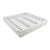 Pull Out Cabinet Organizer Expandable Adhesive Cabinet Slide Out Drawer for Pantry Closet White