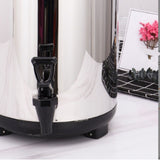 Stainless Steel Milk Tea Bucket Large Capacity Thickened Insulated Beverage Dispenser Barrel with Spigot for Restaurant 10L