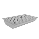 Kitchen Sink with Water Drainage Tray Stainless Steel Small Bar Sink Workstation Basin for Countertop Apartment Brushed In Australia - Darrahopens