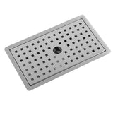 Kitchen Sink with Water Drainage Tray Stainless Steel Small Bar Sink Workstation Basin for Countertop Apartment Brushed
