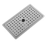 Kitchen Sink with Water Drainage Tray Stainless Steel Small Bar Sink Workstation Basin for Countertop Apartment Brushed