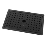 Kitchen Sink with Water Drainage Tray Stainless Steel Small Bar Sink Workstation Basin for Countertop Apartment Black