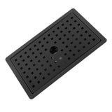 Kitchen Sink with Water Drainage Tray Stainless Steel Small Bar Sink Workstation Basin for Countertop Apartment Black