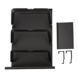 Pot Lid Organizer Rack Black Aluminium Alloy Multifunctional Chopping Board Organizer
