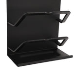 Pot Lid Organizer Rack Black Aluminium Alloy Multifunctional Chopping Board Organizer