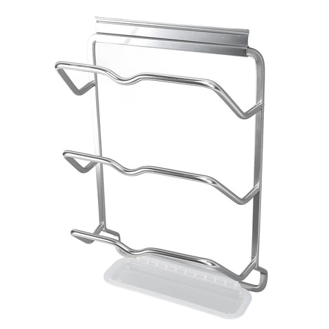 Housewares Hanging Pan Lid Rack 3 Tier Aluminum Alloy Cabinet Pot Lid Holders Organizer for Plates Cookie Sheets In Australia - Darrahopens