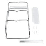 Housewares Hanging Pan Lid Rack 3 Tier Aluminum Alloy Cabinet Pot Lid Holders Organizer for Plates Cookie Sheets