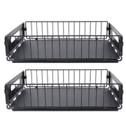 2PCS Pull Out Cabinet Organizer Metal Flexible Multifunctional Pull Out Spice Rack for Under Sink Kithen Short In Australia - Darrahopens