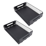 2PCS Pull Out Cabinet Organizer Metal Flexible Multifunctional Pull Out Spice Rack for Under Sink Kithen Short