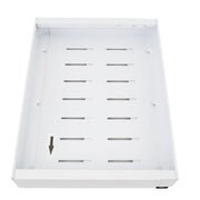 Expandable Pull Out Cabinet Organizer Adhesive Kitchen Carbon Steel Metal Slide Out Drawers White