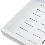 Expandable Pull Out Cabinet Organizer Adhesive Kitchen Carbon Steel Metal Slide Out Drawers White