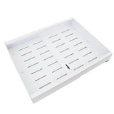 Expandable Pull Out Cabinet Organizer Adhesive Kitchen Carbon Steel Metal Slide Out Drawers White