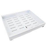 Expandable Pull Out Cabinet Organizer Adhesive Kitchen Carbon Steel Metal Slide Out Drawers White