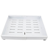 Expandable Pull Out Cabinet Organizer Adhesive Kitchen Carbon Steel Metal Slide Out Drawers White