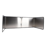4 Sided Oil Splatter Guard Stainless Steel Heat Insulation Splashing Proof Screen for Kitchen Cooking Frying 30x80x40cm / 11.8x31.5x15.7in