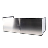 4 Sided Oil Splatter Guard Stainless Steel Heat Insulation Splashing Proof Screen for Kitchen Cooking Frying 30x80x40cm / 11.8x31.5x15.7in