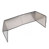 4 Sided Oil Splatter Guard Stainless Steel Heat Insulation Splashing Proof Screen for Kitchen Cooking Frying 30x80x40cm / 11.8x31.5x15.7in