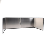 4 Sided Oil Splatter Guard Stainless Steel Heat Insulation Splashing Proof Screen for Kitchen Cooking Frying 40x80x40cm / 15.7x31.5x15.7in