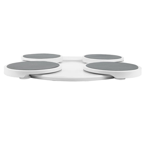 Dining Table Turntable Reusable Tabletop Slide Rail Manual Rotating Tray Round Serving Plate for Kitchen Countertop