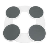 Dining Table Turntable Reusable Tabletop Slide Rail Manual Rotating Tray Round Serving Plate for Kitchen Countertop In Australia - Darrahopens