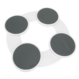 Dining Table Turntable Reusable Tabletop Slide Rail Manual Rotating Tray Round Serving Plate for Kitchen Countertop