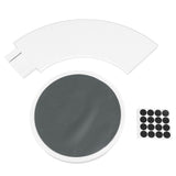 Dining Table Turntable Reusable Tabletop Slide Rail Manual Rotating Tray Round Serving Plate for Kitchen Countertop